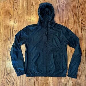 Y-3 Adidas Yohji Yamamoto Hooded Windbreaker Jacket Nylon Size Large EUC